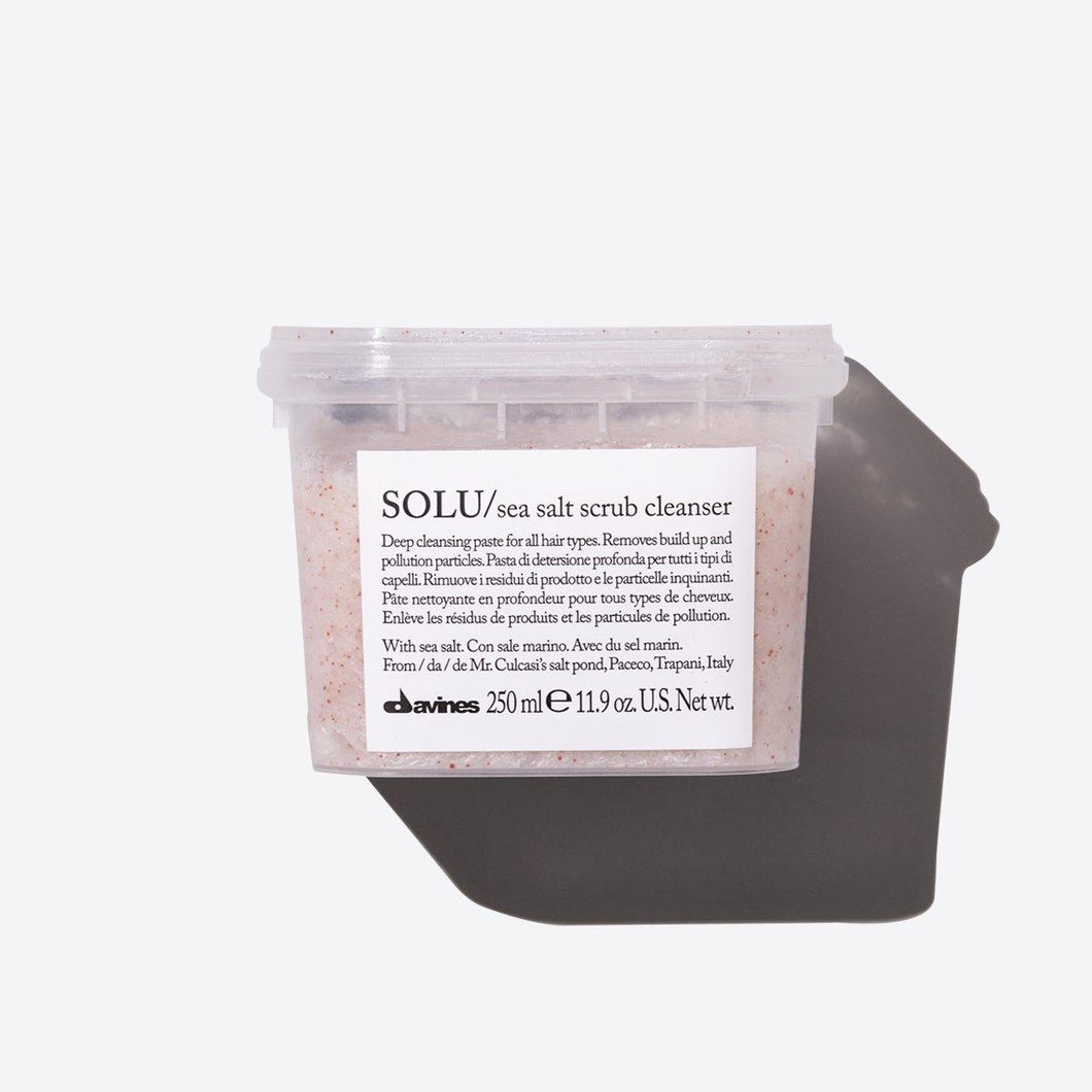DAVINES ESSENTIAL HAIRCARE Solu Sea Salt Scrub Cleanser - The Glow Shop