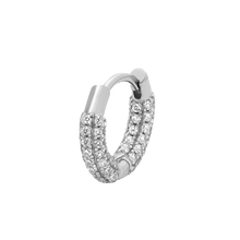 Load image into Gallery viewer, ALEYOLÉ Mini Daphne Silver Hoops
