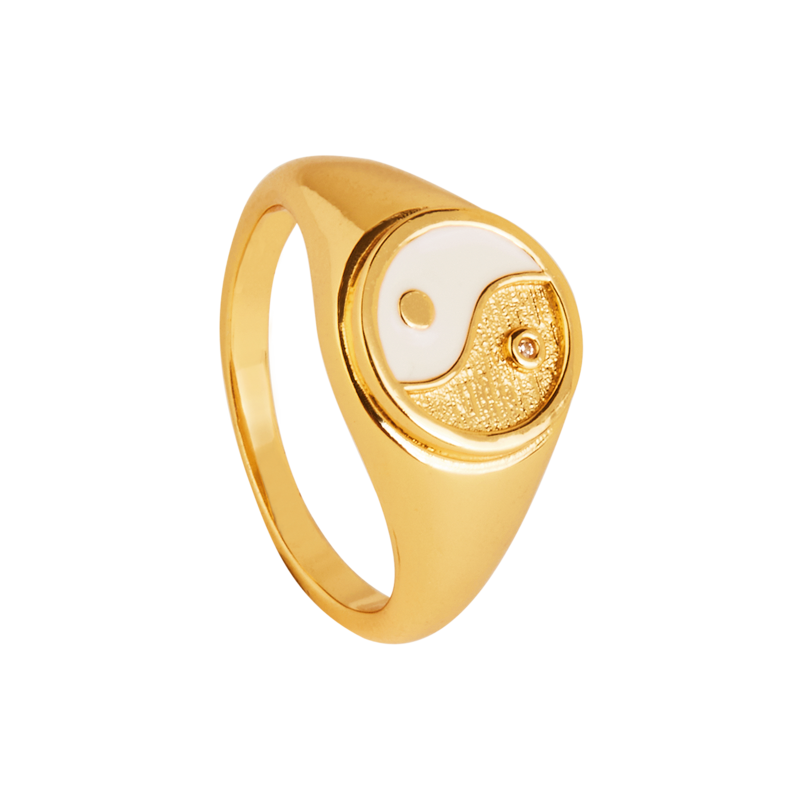 ALEYOLÉ Yin Yang Gold Ring